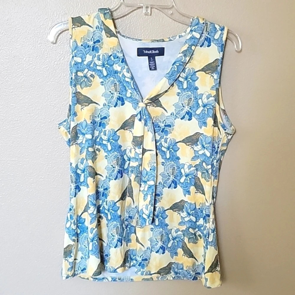 ModCloth Bird Printed Sleeveless Summer Top